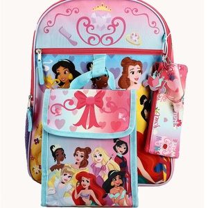 New Princess’s’ backpack by Bioworld with 5 other accessories